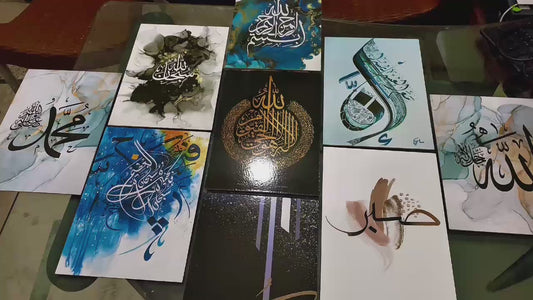 Set of 9 Premium Wall Art Photo Tiles – Modern Home Decor Sets
